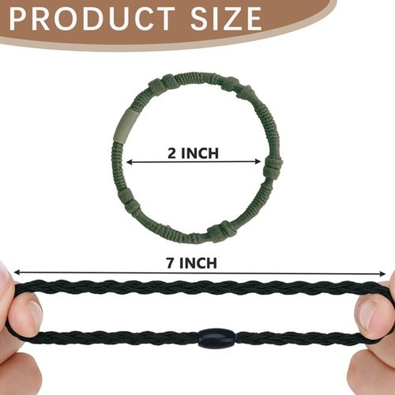 Boho hiar ties 25pcs Cute Bracelets for Thin and Thick Hair, Hair Accessories for girl or Women,Soft Dual-Use No-Damage Ties, Elastic bands，ponytail holders fo Mother's Valentine's Christmas day gift.