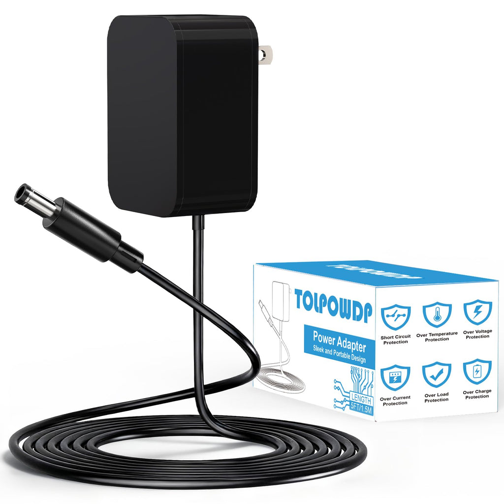 12V 3A Charger for Nekteck NK-FM-0301 Massager, Replacement Power Cord for Medcursor MDFM400 / RENPHO RF-FM059 RF-FM059R Foot Massager, for Zyllion Back and Neck Massager