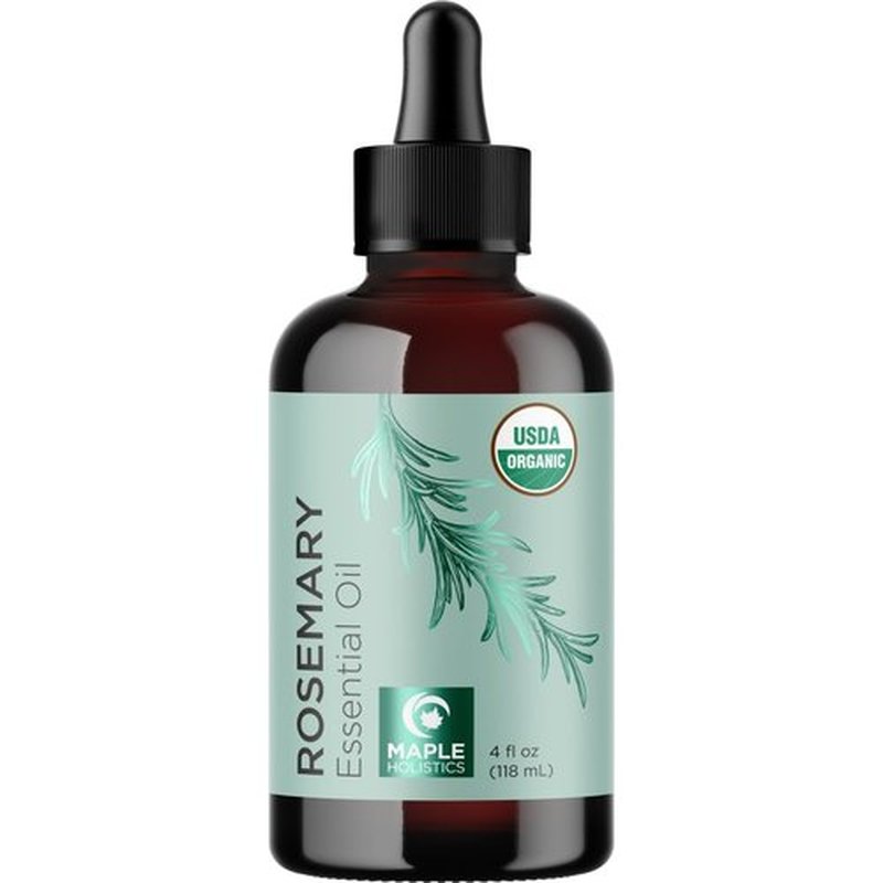 Certified Organic Rosemary Oil for Hair - Extra Large 100% Pure USDA Organic Rosemary Essential Oil for Hair Skin and Nails - Oil for Dry Scalp Treatment and Enhanced Volume and Shine