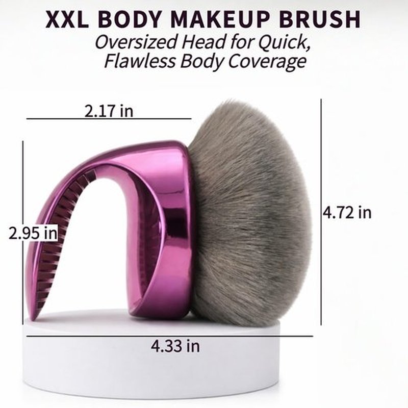 Diryi Blend & Blur Self Tanning Brush Extra Large Kabuki Body Brush for Self Tanner High-Density Body Makeup Brush Flawless Legs Makeup & Bronzer Self Tan Applicator for Liquid, Cream & Powder