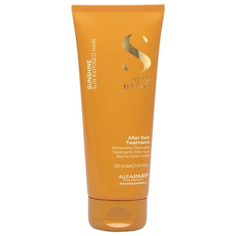 ALFAPARF MILANO Semi di Lino Sunshine After-Sun Hair Treatment - Restorative Treatment for Hair Stressed by Sun, Chlorine and Salt - Nourishes and Detangles - Vegan Formula - Adds Softness and Shine