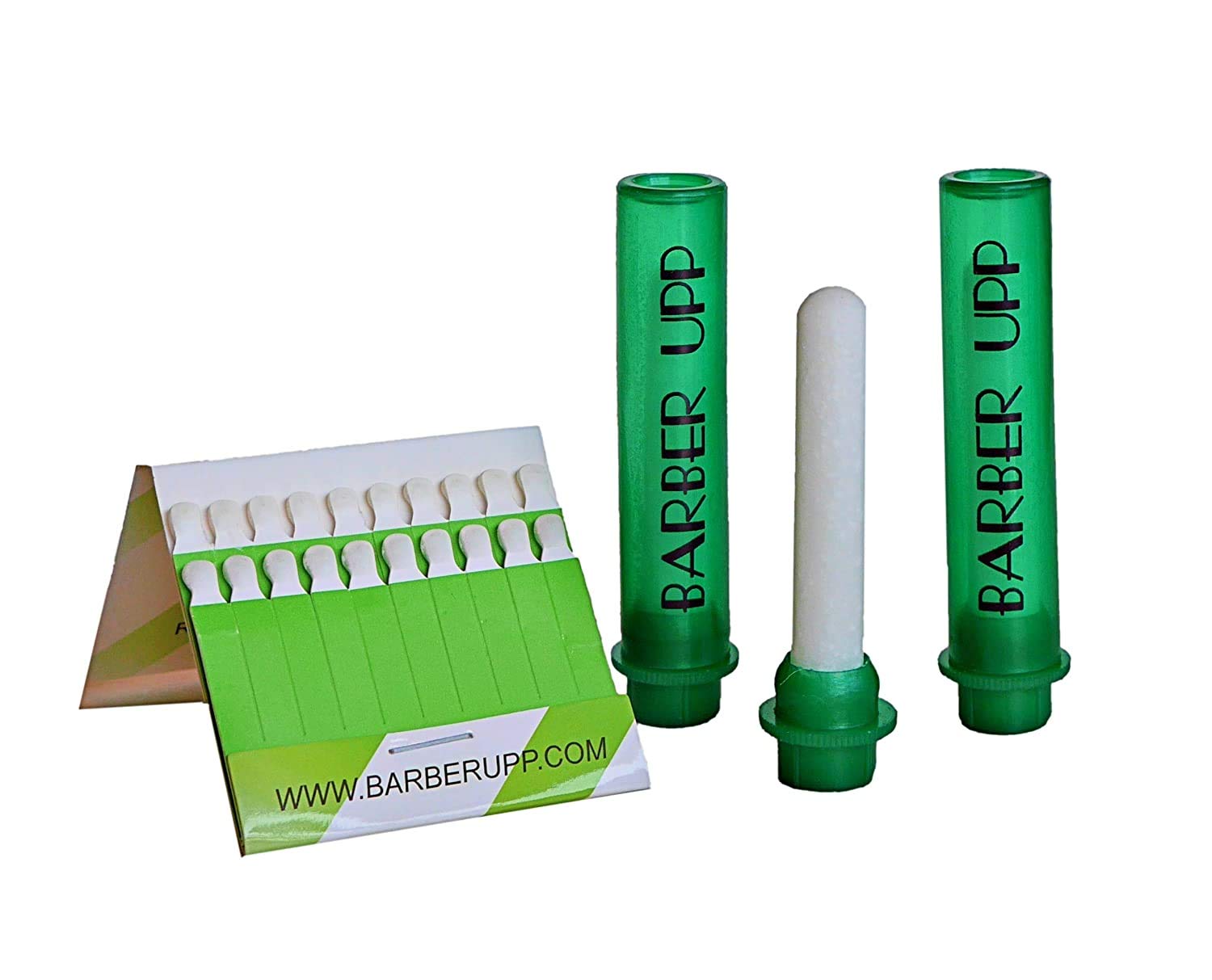 Green Stix + Styptic Pencil Set - 3 Pencils + 20 Aluminum Sulfate Sticks to Block & Stop Bleeding Fast From Razor Shaving Nicks & Minor Cuts - Anti-Bleed Shaving Accessory Men & Women