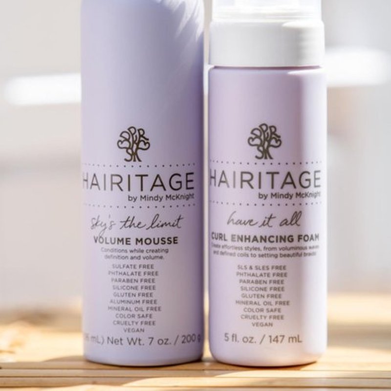 Hairitage Curl Enhancing Mousse - Frizz Control & Moisture with Quinoa + Rice Protein - 5 oz
