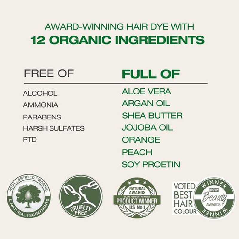 Naturigin Permanent Hair Dye | 100% Gray Coverage - 4.0 Brown, Ammonia-Free & Vegan Formula