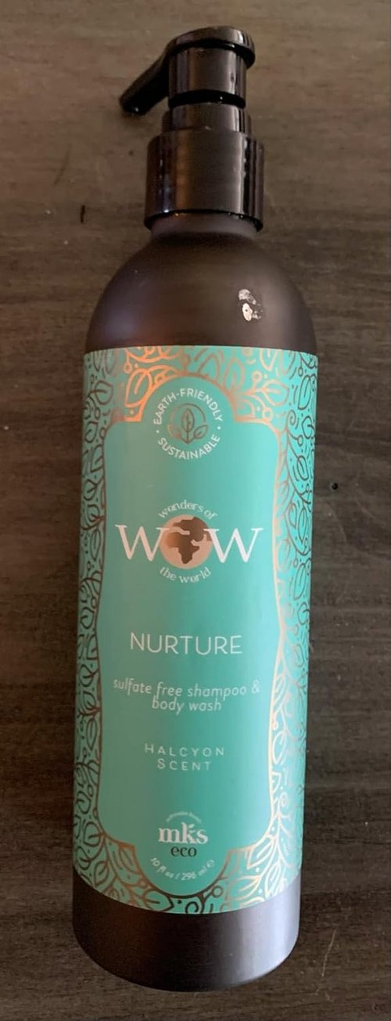 MKS Eco WOW Nurture Shampoo & Body Wash - Sulfate-Free, Vegan, Halcyon Scent, 16 Fl Oz