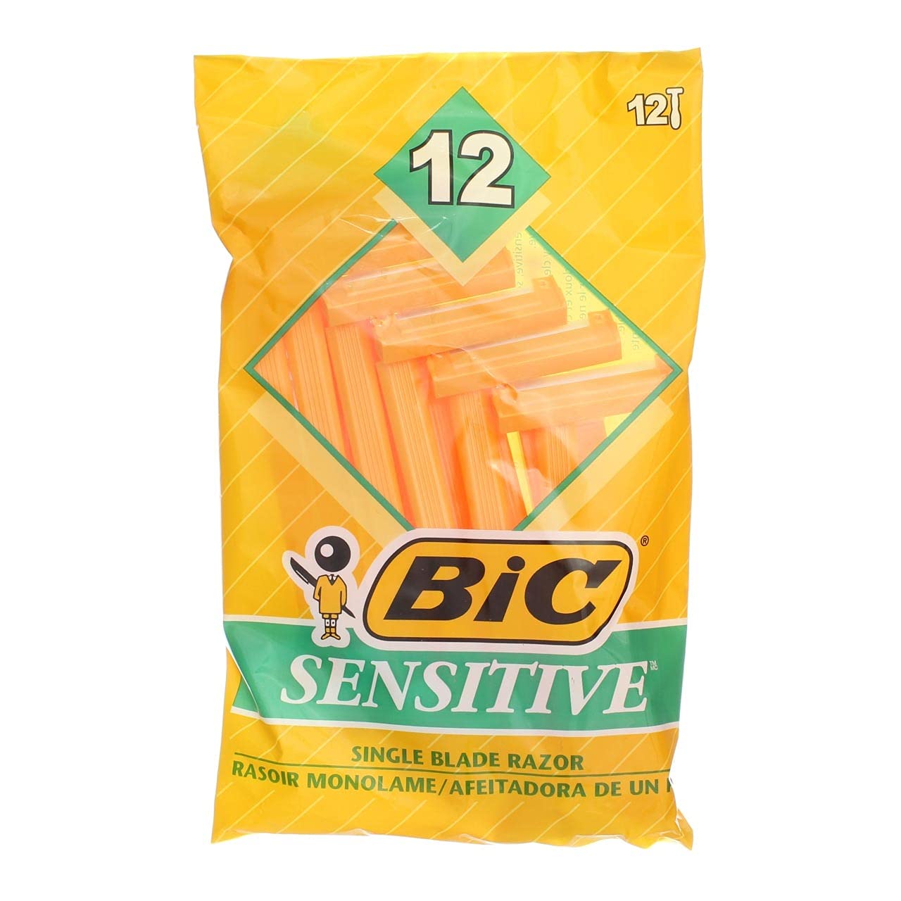 Bic Disposable Sensitive Razors, 12 Shavers each, Pack of 5