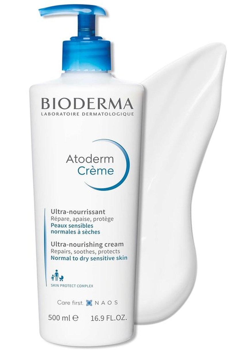 Bioderma Atoderm Cream - Hydrating Body Lotion for Dry Sensitive Skin - Nourishing Moisturizer