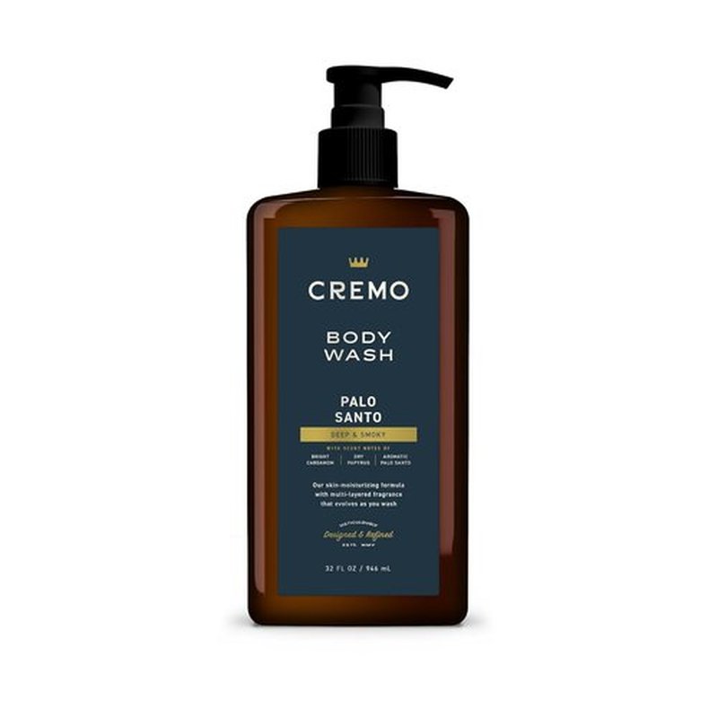 Cremo Palo Santo Body Wash for Men - Rich Lather, 32 Fl Oz | Invigorating Cleanse