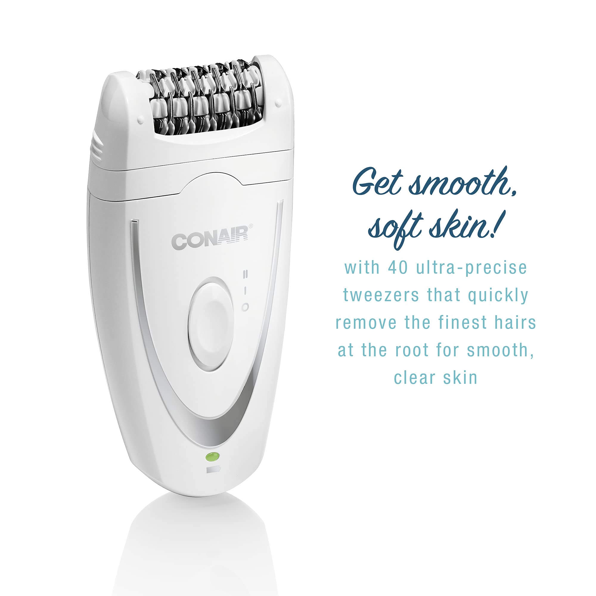 Conair Full Body Epilator & Hair Removal for Women, Cordless/Rechargeable, Perfect for Total Body