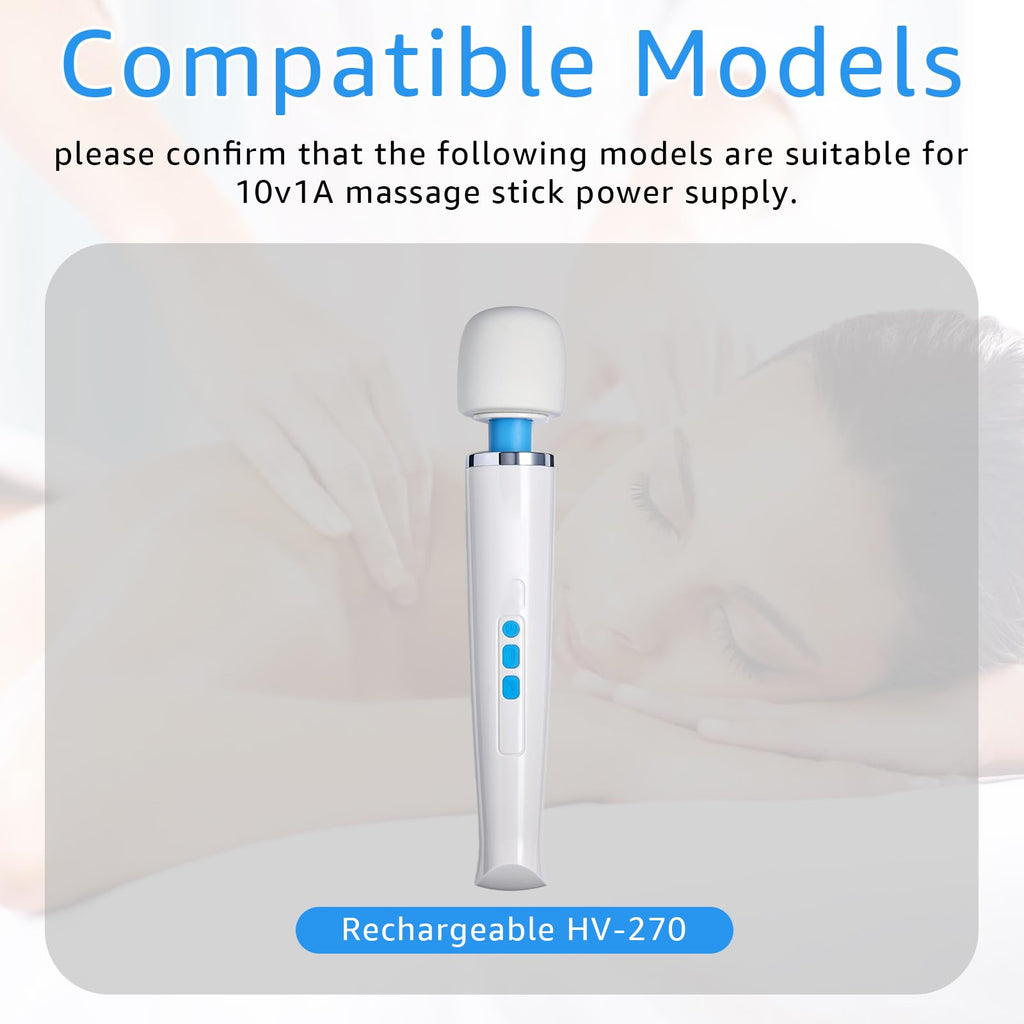 SigeIy HV-270 Charger Replacement Compatible with Hitachi Magic Wand HV-270 Rechargeable Cordless Neck Massager Power Adapter ﻿