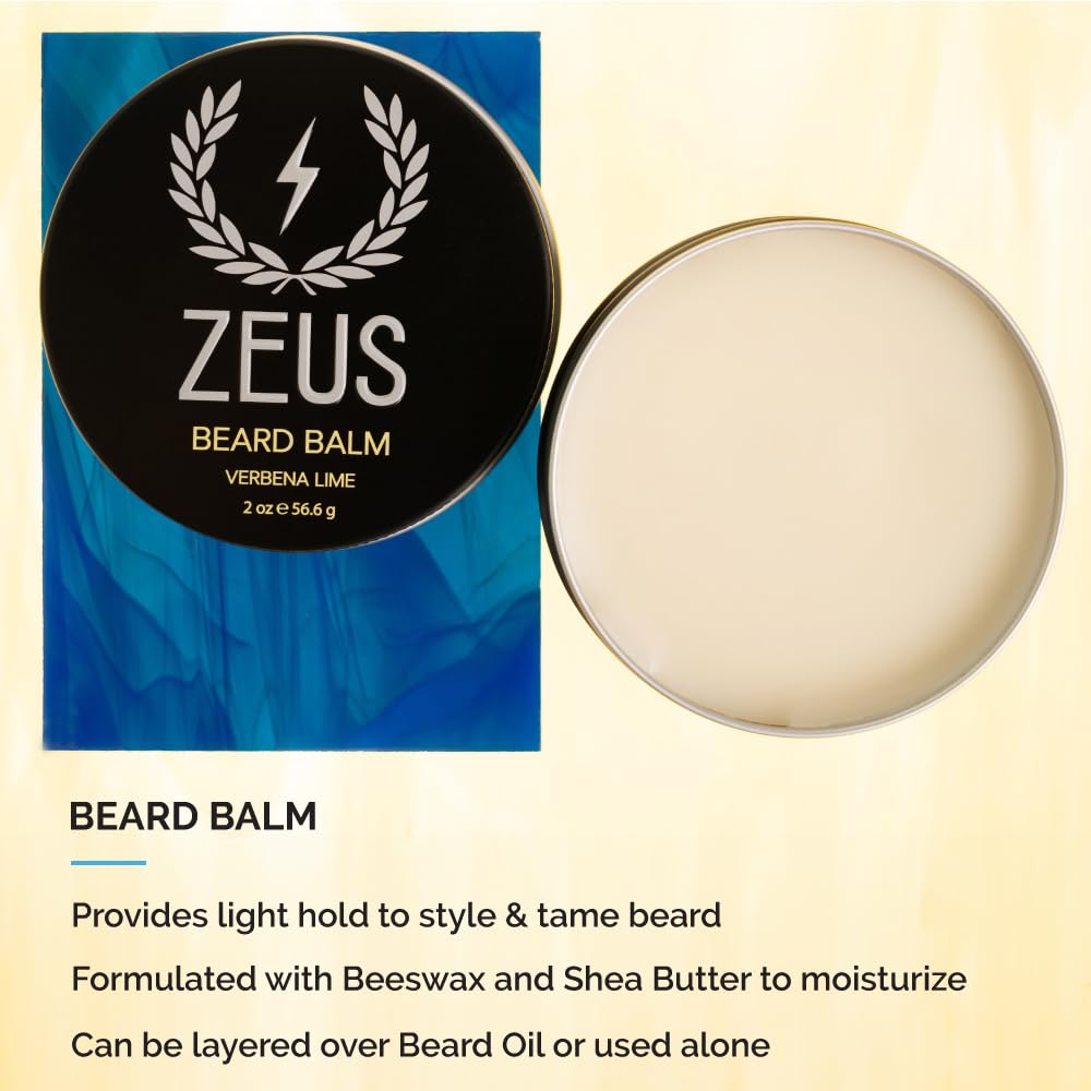 ZEUS Everyday Refined Beard Conditioning Kit for Men (Sandalwood)