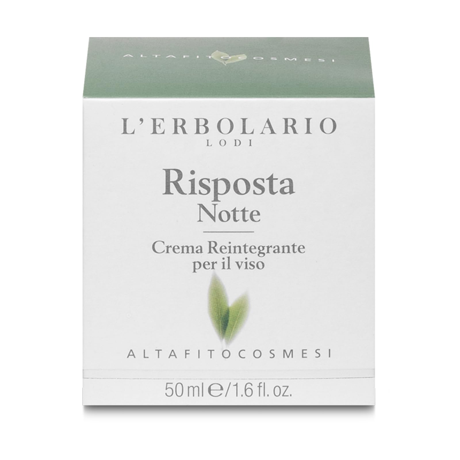 L'Erbolario Risposta Night Reintegrating Face Cream, 1.6 oz, Face Moisturizer, with Shea Butter, Moisturizing and Nourishing, Cruelty-Free