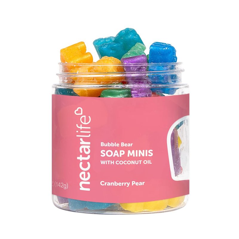 Kids Soap, Mini soaps, Bubble Soap, Bear Shape Mini Soaps For Kids, Handmade in the US Kids Soaps, Fun Bath Time for Children, Boys & Girls, for All Skin Types
