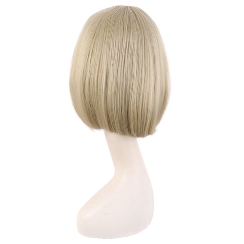MapofBeauty 12 Inch/30 cm Fashion Unisex Short Straight Beauty Wig (Blonde)