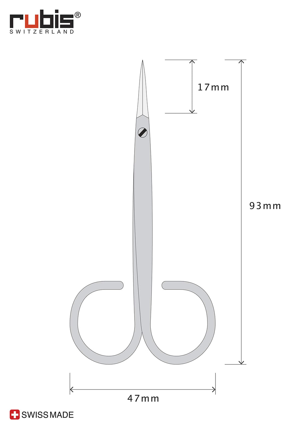 Rubis Switzerland Cuticle Scissors
