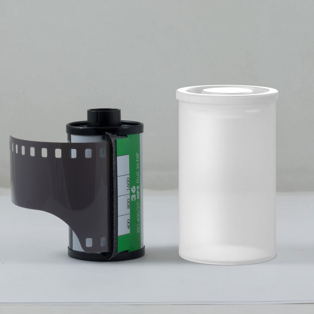 Film Canisters with Caps, Film Canisters, 35mm Case, White, 8oz, 60 Pack