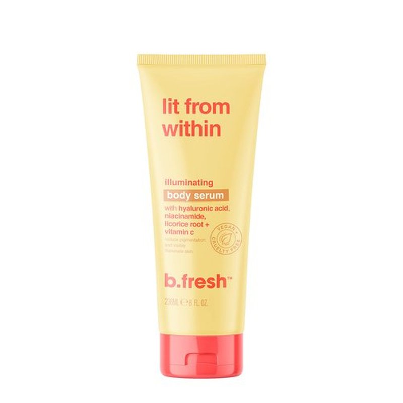 B.TAN Moisturizing Body Lotion | Lit From Within Body Serum - Get a Brightening Glow, For Dry Dull Skin, Packed with Hyaluronic Acid, Niacinamide+ Vitamin C, 8 Fl Oz