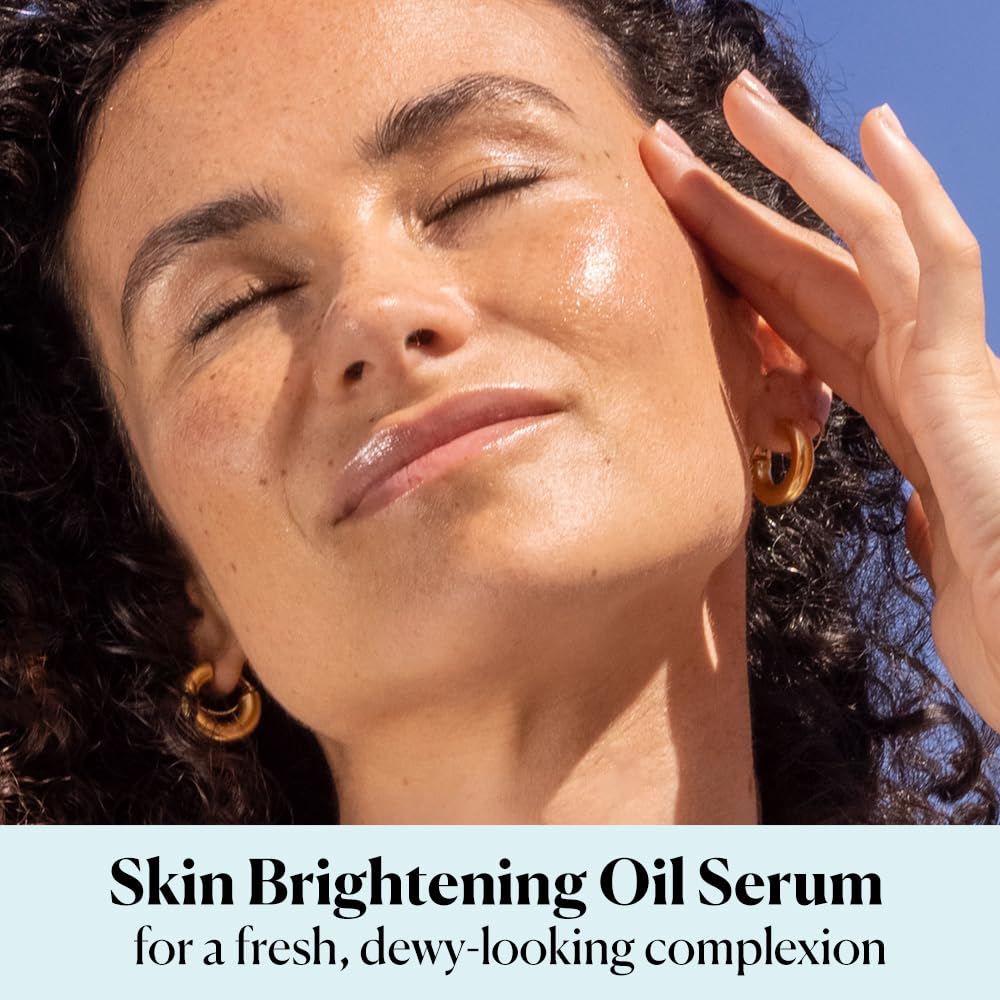 Sky Organics Bright Glow Face Serum,Vintamin C Serum, Helps Rejuvenate Dull Skin, Hydrating, Promotes Brighter-looking Complexion, with Vitamin E, Organic Jojoba Oil & Rosehip Oil, 1 fl oz