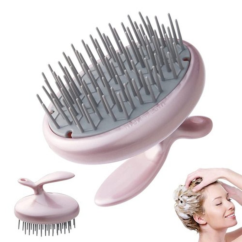 Scalp Scrubber [Made in Japan] Unique Layout Shampoo Brush for Smooth Brushing Long Hair, Head Massage, Men, Women, and Gift