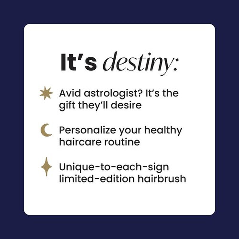 Tangle Teezer Zodiac Ultimate Detangler Hairbrush for Wet & Dry Hair, Eliminates Knots & Reduces Breakage for All Hair Types, Aquarius