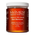 MOOM USDA Organic Sugar Wax Hair Removal for Men, 12 oz Wax Jar, Sugaring Hair Wax with Aloe Vera & Chamomile - Body, Leg, Chest & Face wax - Soft Wax for Sensitive Skin (Strips & Sticks Not Included)