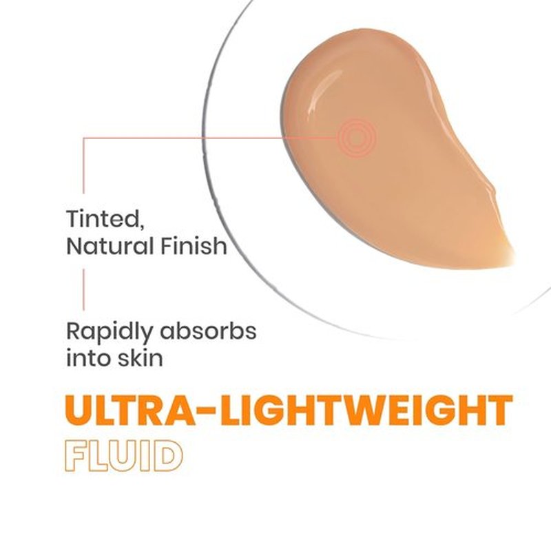 Avène Mineral Sunscreen - Tinted SPF 50+ Fluid for Sensitive Skin | Reef Friendly, 1.3 Fl Oz
