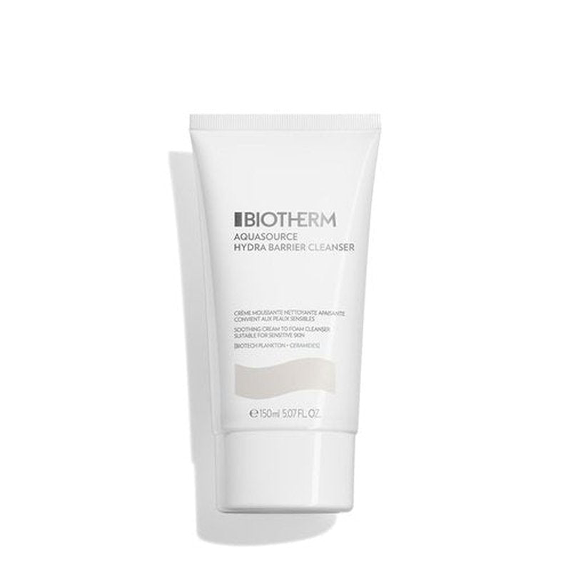 Biotherm Aquasource Hydra Barrier Cleanser - Soothe & Strengthen Skin Barrier | 5.1 Fl. Oz.