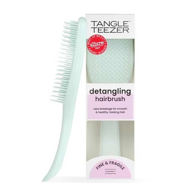 Tangle Teezer Fine Ultimate Detangler Brush, Dry & Wet Hair Brush to Detangle & Reduce Breakage for Fine Hair Types, Ice Blue