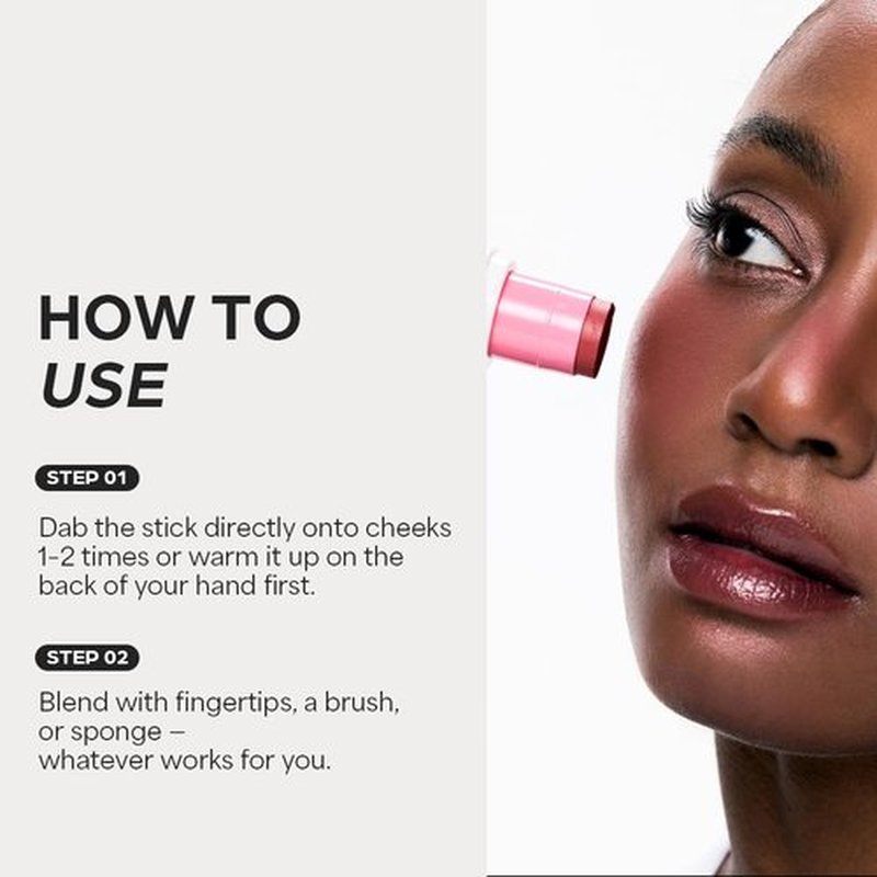 House of Hur Every Cheek Blush | Hydrating Moisture Blush Stick | Super Food Extracts | 0.23 Oz (5 Colors) (Evening Whisper)