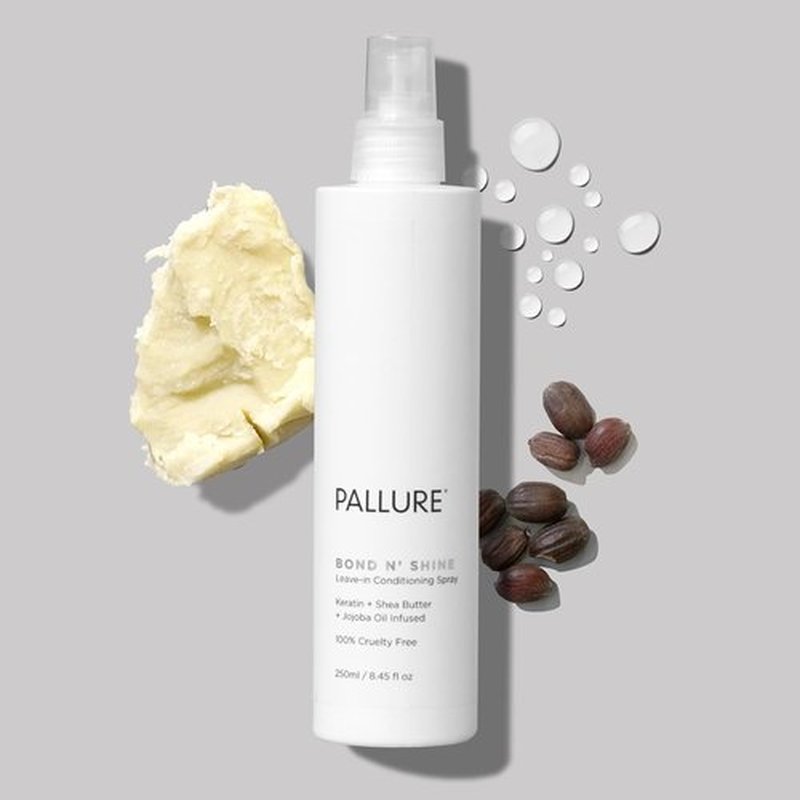 Pallure Bond N' Shine Leave-In Conditioning Spray - Heat Protection & Detangling for Frizzy Hair | 250 ml
