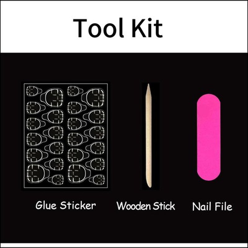 Long Press on Nails French Tip Fake Nails Stiletto False Nails Ombre with Rhinestone Butterfly Design Glue on Nails Glossy Acrylic Artificial Nail for Women 24 Pcs