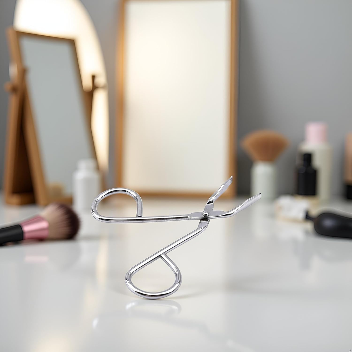 3Pcs Silver Stainless Steel Eyebrow Tweezers Scissors- Professional Shaped Slant Tip Tweezer Clip Hair Plucker for Hair and Eyebrows Personal Care, Shave and Hair Removal