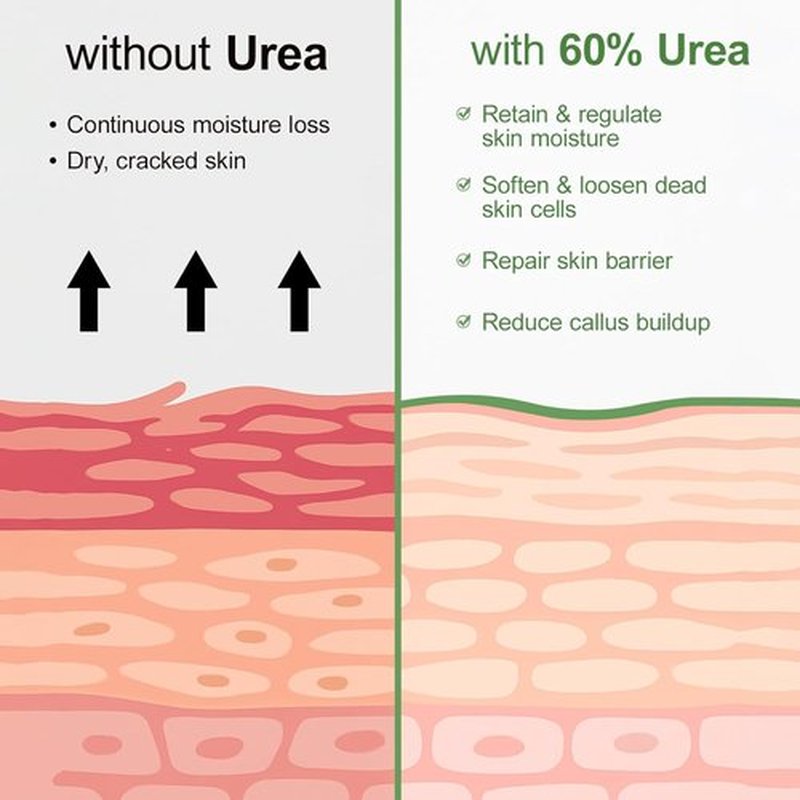 Skiennix Urea Cream 60% - Maximum Strength Foot Lotion with Salicylic Acid & Tea Tree | 5.29oz Intensive Repair