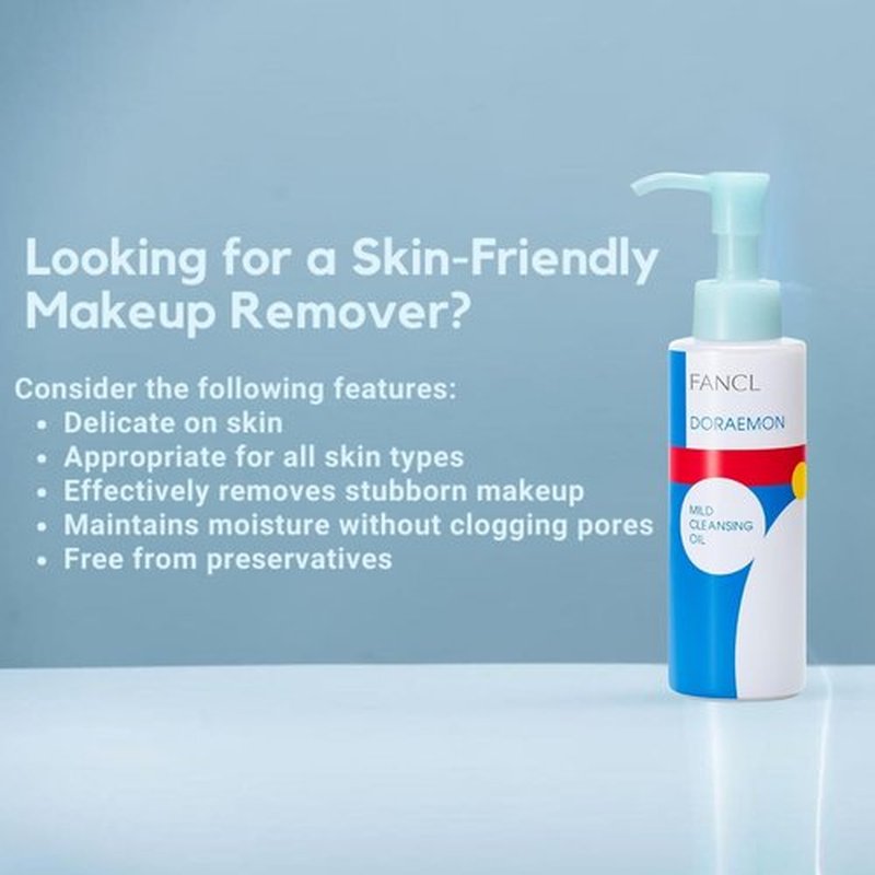 FANCL Mild Cleansing Oil - Gentle Japanese Makeup Remover for Sensitive Skin | 100% Preservative Free (1, Blue)
