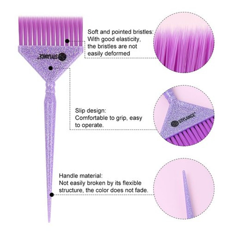 STYLANCE Hair Color Brush Set, Hair Coloring Brushes for Hair Styling Salon Home DIY Barber