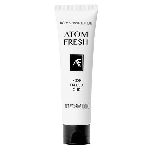 Atom Fresh Hand Cream for Women, Rose Freesia Oud | Deep Repair Hand Lotion with Ceramides & Niacinamide | Strengthens Skin Barrier & Soothes Dry, Sensitive Hands | Fast-Absorbing, Vegan (3.4 fl oz)