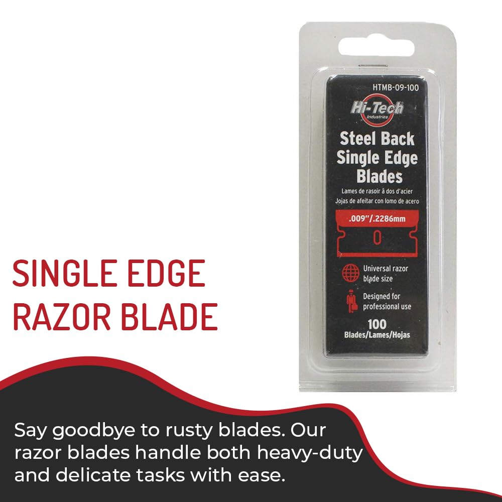 Single Edge Razor Blade, Stainless Steel, Available in Bulk Packs (100)