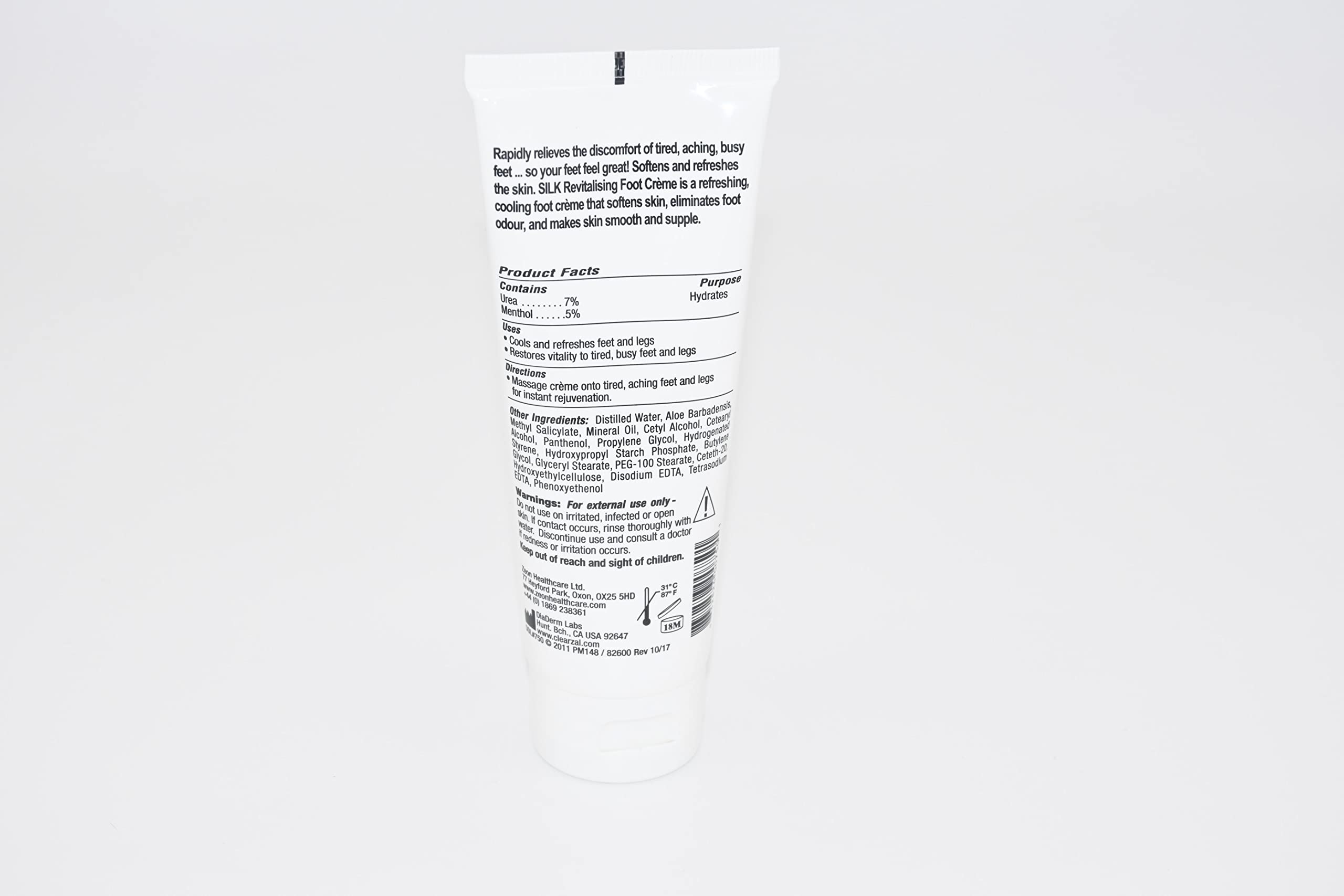 Clearzal Busy Feet Cooling Energizing Foot Cream, Packed with Menthol for Pain Relief for Tired Achy Feet, Refreshes and Rejuvenates, Helps to Provide Relief from Neuropathy, 3.4 Ounce Tube