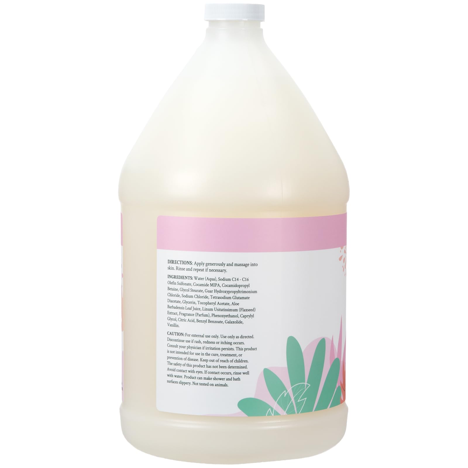 Ginger Lily Farms Botanicals Nourishing Body Wash, 100% Vegan & Cruelty-Free, Vanilla Sugar Bliss Scent, 1 Gallon (128 fl oz) Refill