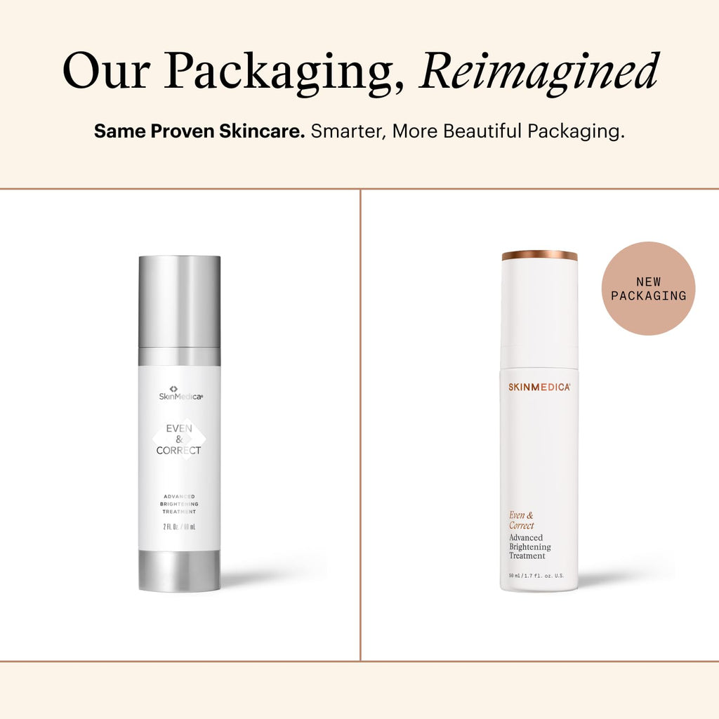 SkinMedica Even & Correct Advanced Brightening Treatment Face Serum (NEW PACKAGING), Addresses the Appearance of Dark Spots, Hyperpigmentation & Melasma for Aging Skin,1.7 Fl Oz
