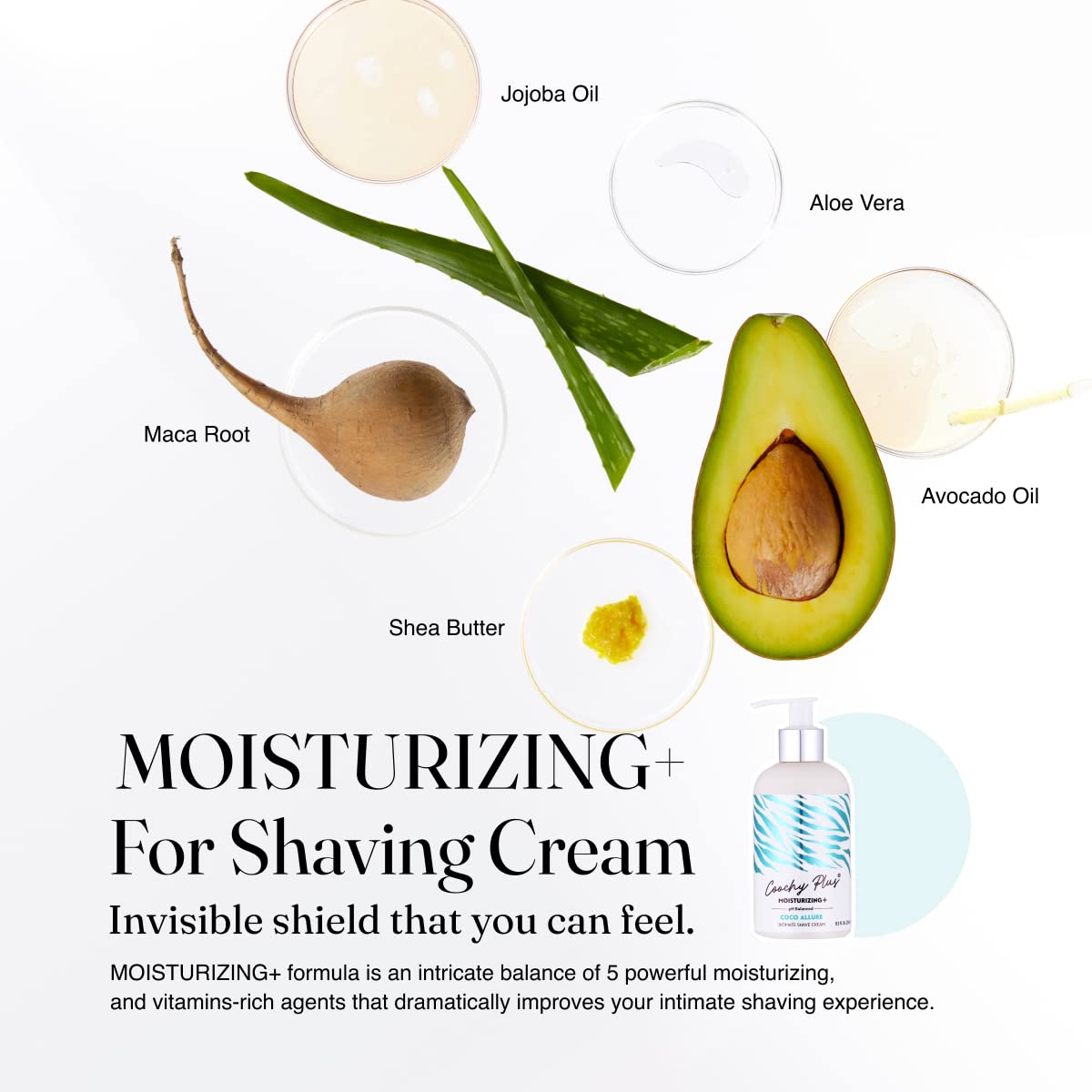 Coochy Plus Coco Allure Intimate Shaving Cream + After Shave Kit for Women