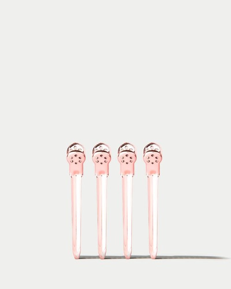 Framar Rose Gold Metal Hair Clips For Styling - Professional Hair Styling Clips, Hair Sectioning Clips, Salon Hair Clips Metal, Hairclips, Hair Salon Supplies – Extra Strong Hold – 4 Pack