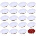 Angoily 20Pcs Unbreakable Dipping Sauce Bowls 2 Oz Plastic Round Soy Sauce Dish Appetizers Ramekin Set White Small Serving Bowls Condiment Side Dishes for Restaurant BBQ Party Dinner, Charcuterie