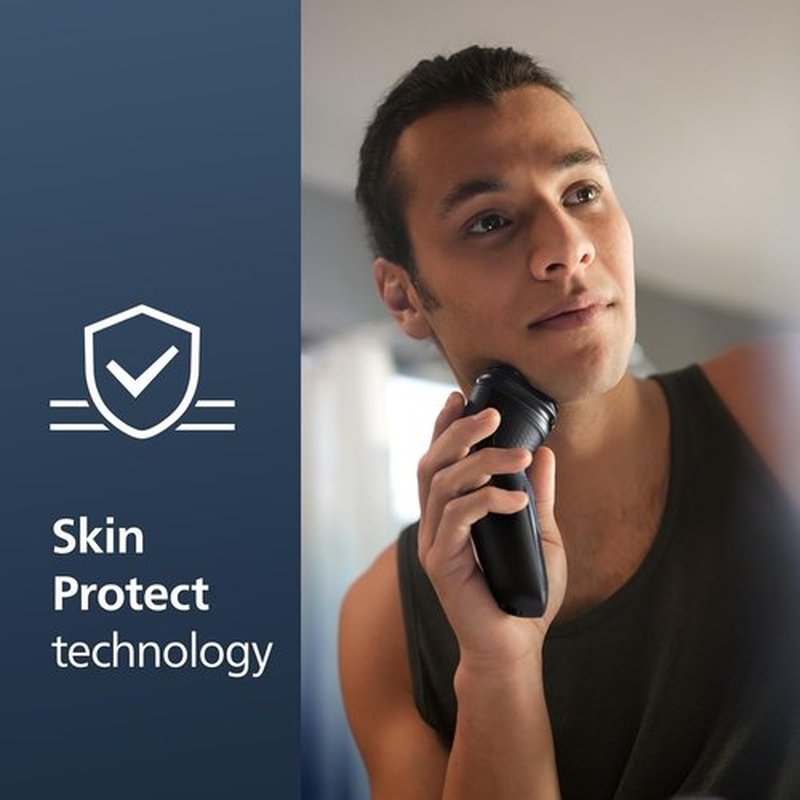 Philips Norelco Shaver | 2400 Series Wet & Dry Electric Shaver with Pop-Up Trimmer - Deep Black