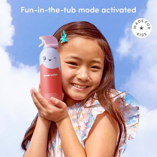 Evereden Kids Foam Soap, Cloud Body Wash (6.7 fl. oz., Coconut Splash): Spray, Shape & Splash: The Fun, Fluffy Foam That Makes Bath Time Playtime, Hydrating Foaming Bath Soap for Sensitive Skin