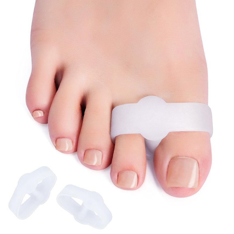 Zinyakon 12-Pack Bunion Corrector - Gel Toe Separators W/ 2 Loops, Big Toe Spacers for Women and Men, Toe Corrector and Straightener for Bunions, Hammer Toe and Overlapping Toe, Relieve Foot Pain