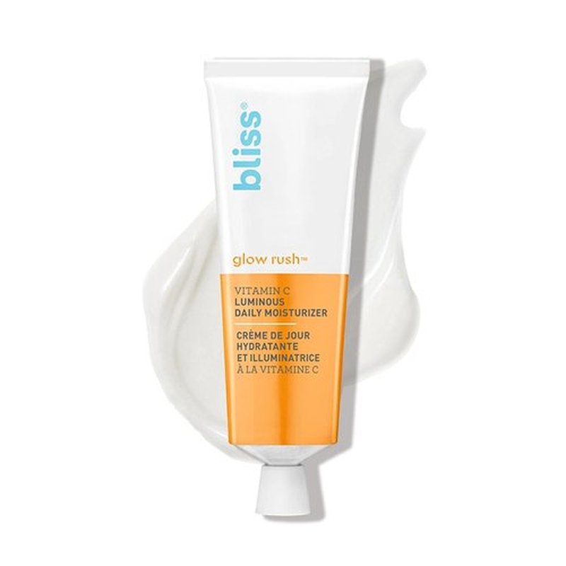 Bliss Glow Rush Vitamin C Moisturizer - Brightening & Hydrating Formula with Squalane, Shea Butter & Vitamin E