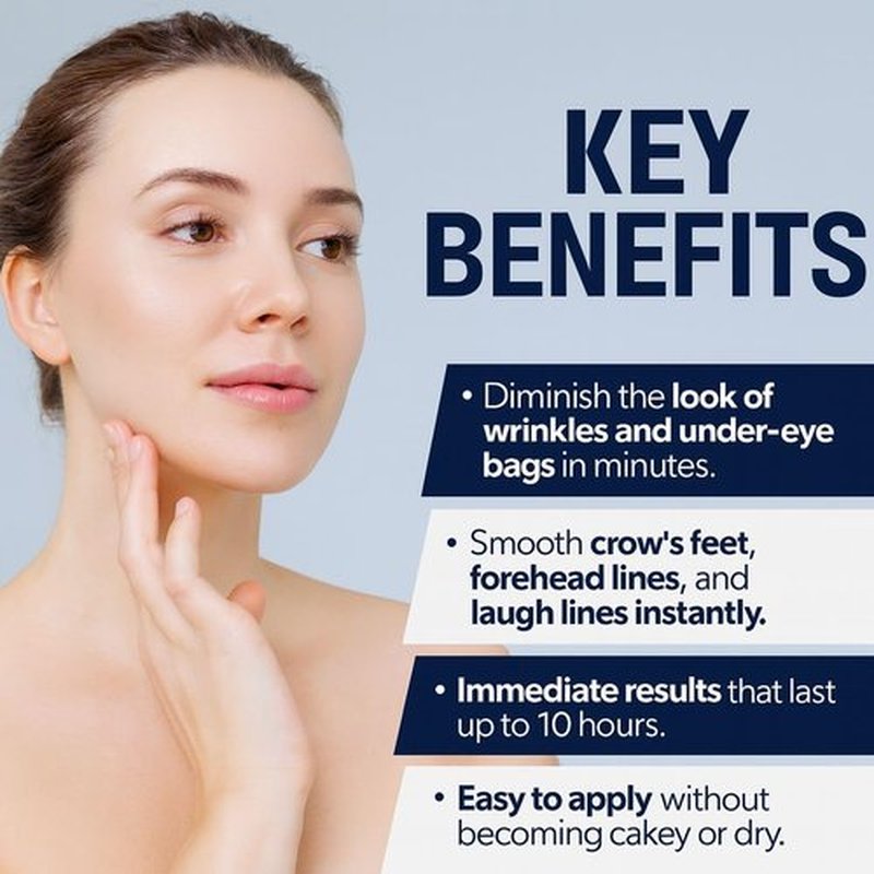 Instant Firming Eye Serum | 10ml,0.35 oz, Reduces Under-Eye Bags, Wrinkles, Dark Circles, Fine Lines & Crow's Feet – Anti-Aging Wrinkle Remover (Unscented)