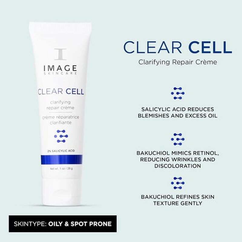 IMAGE Skincare | CLEAR CELL Clarifying Repair Crème - Night Gel Moisturizer for Oily Skin