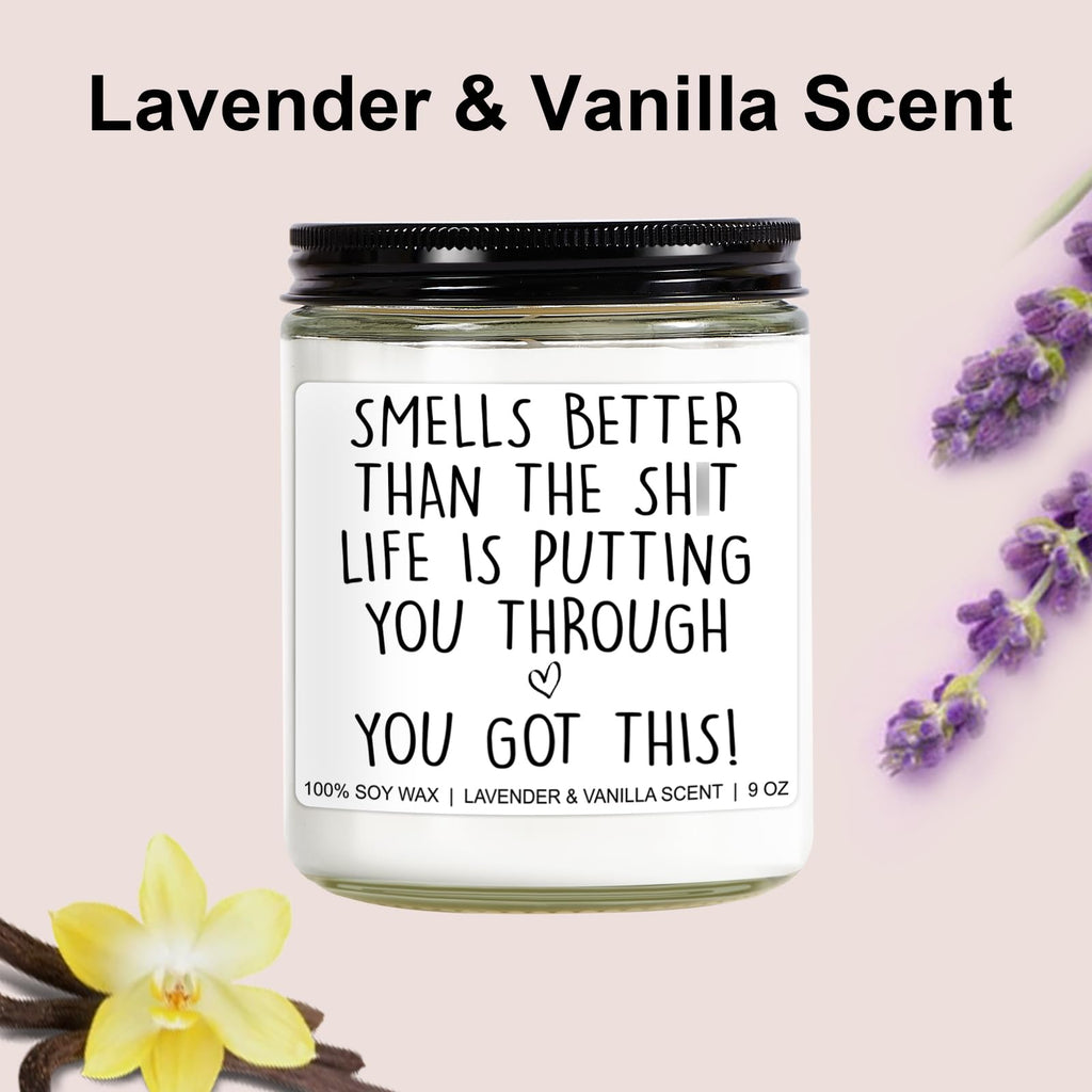Younift You Got This Candle, Feel Better Gifts for Women, Men, Funny Get Well, Cancer Care, Encouragement, Cheer Up Gifts for Women, Chemo Patients, Breast Cancer Survivor Presents for Woman - 9 oz
